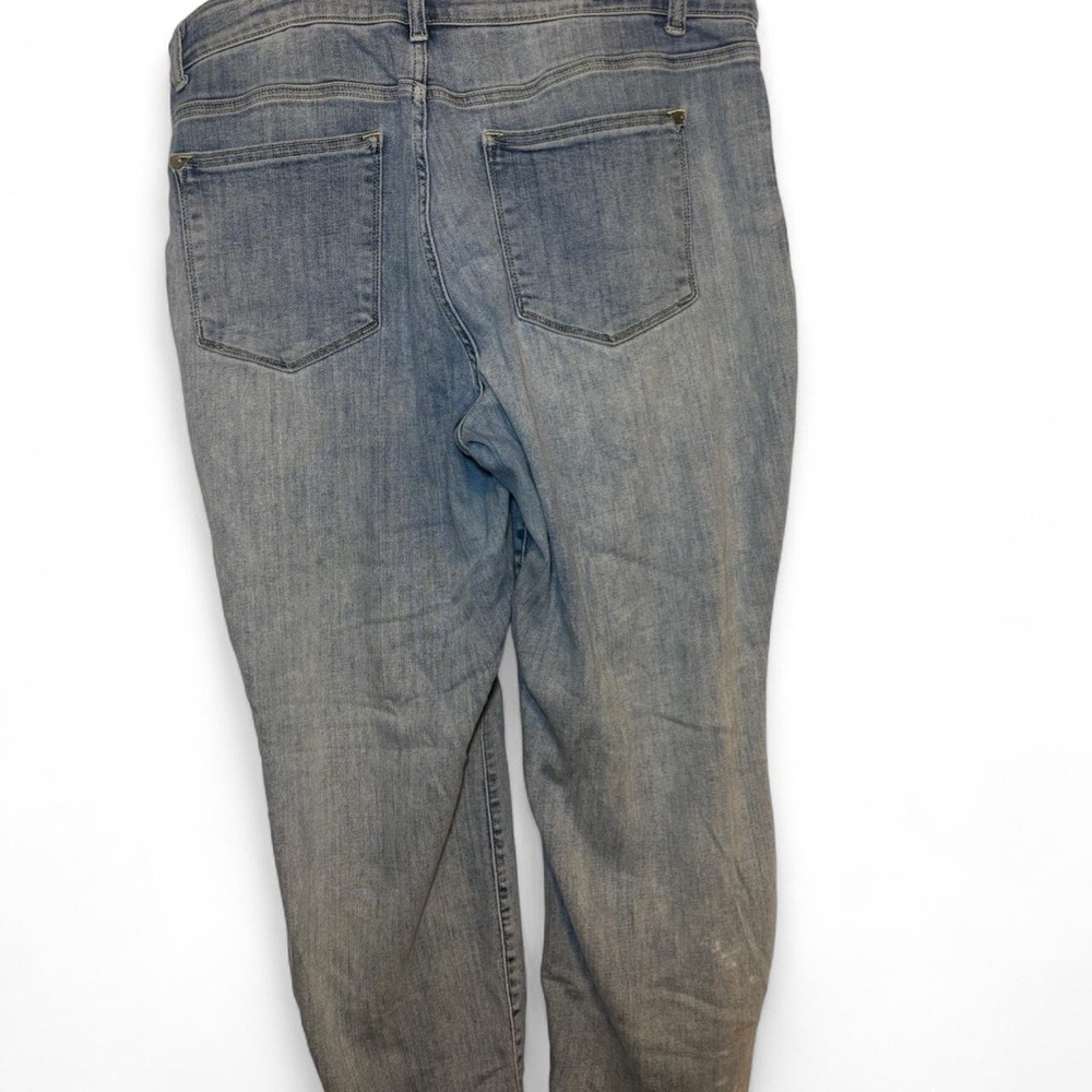 Judy Blue blue denim boyfriend fit blue jeans, 16W - Picture 4 of 6